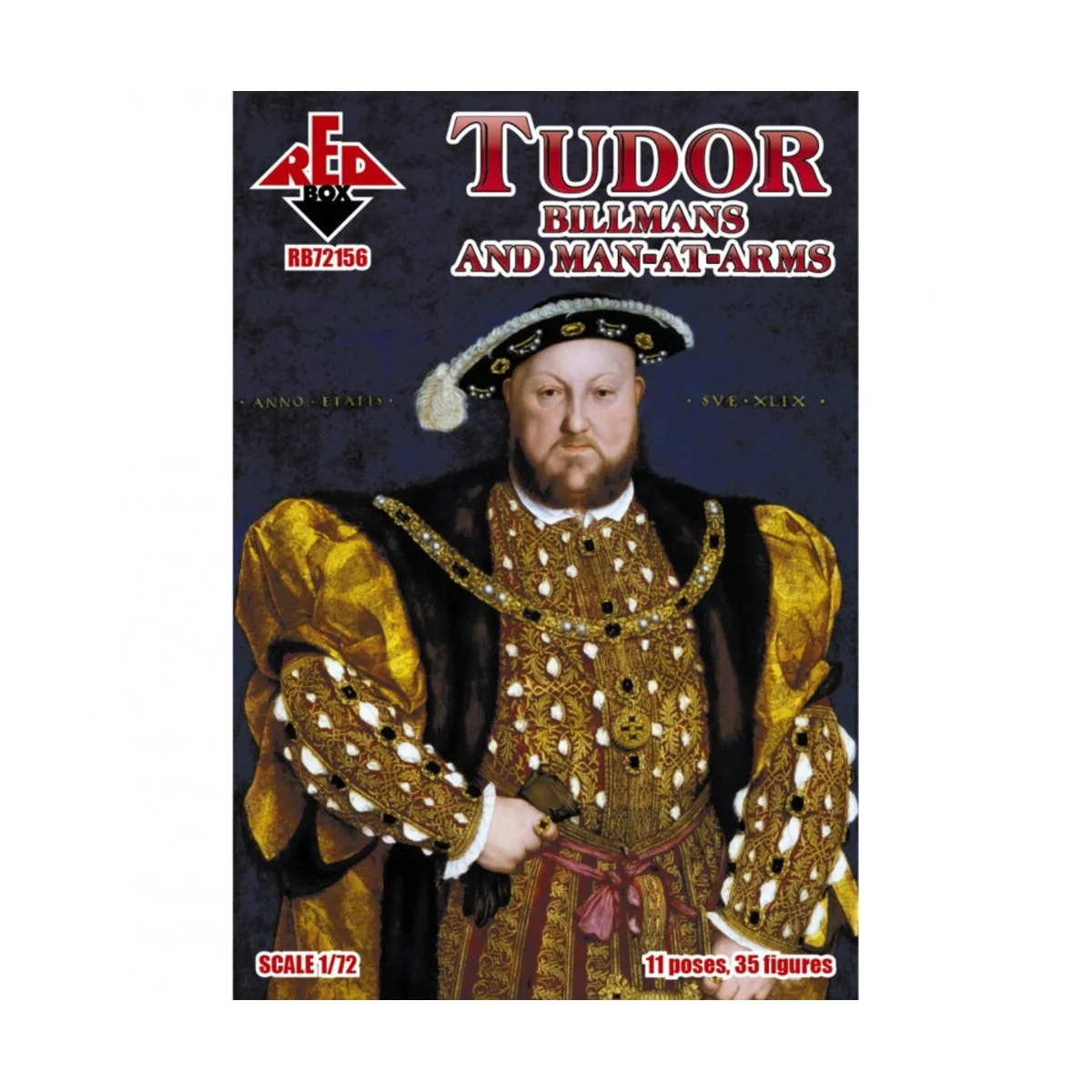 Tudor Billmen and Men-At-Arms, 1/72 - Red Box RB72156 Tudor Billmen and Men-At-Arms, 1/72 - Red Box RB72156