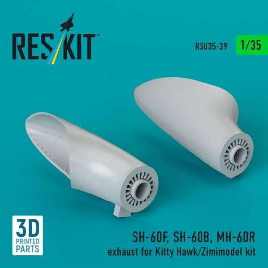SH-60F, SH-60B, MH-60R exhaust (3D Printed) for Kitty Hawk / Zimi M... SH-60F, SH-60B, MH-60R exhaust (3D Printed) for Kitty Hawk / Zimi M...