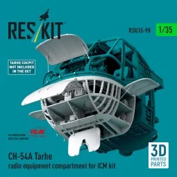 CH-54A Tarhe radio equipment compartment (3D Printed) for ICM, 1/35...
