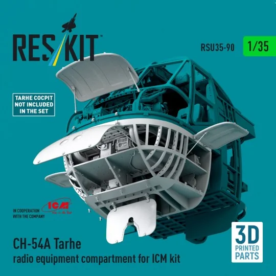 CH-54A Tarhe radio equipment compartment (3D Printed) for ICM, 1/35... CH-54A Tarhe radio equipment compartment (3D Printed) for ICM, 1/35...