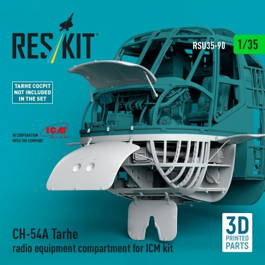 CH-54A Tarhe radio equipment compartment (3D Printed) for ICM, 1/35... CH-54A Tarhe radio equipment compartment (3D Printed) for ICM, 1/35...