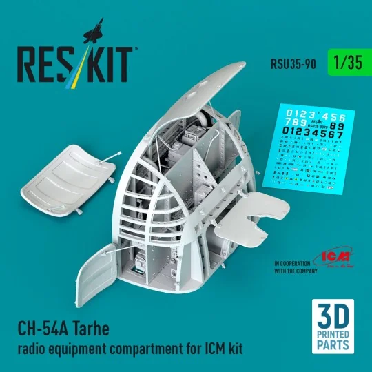 CH-54A Tarhe radio equipment compartment (3D Printed) for ICM, 1/35... CH-54A Tarhe radio equipment compartment (3D Printed) for ICM, 1/35...