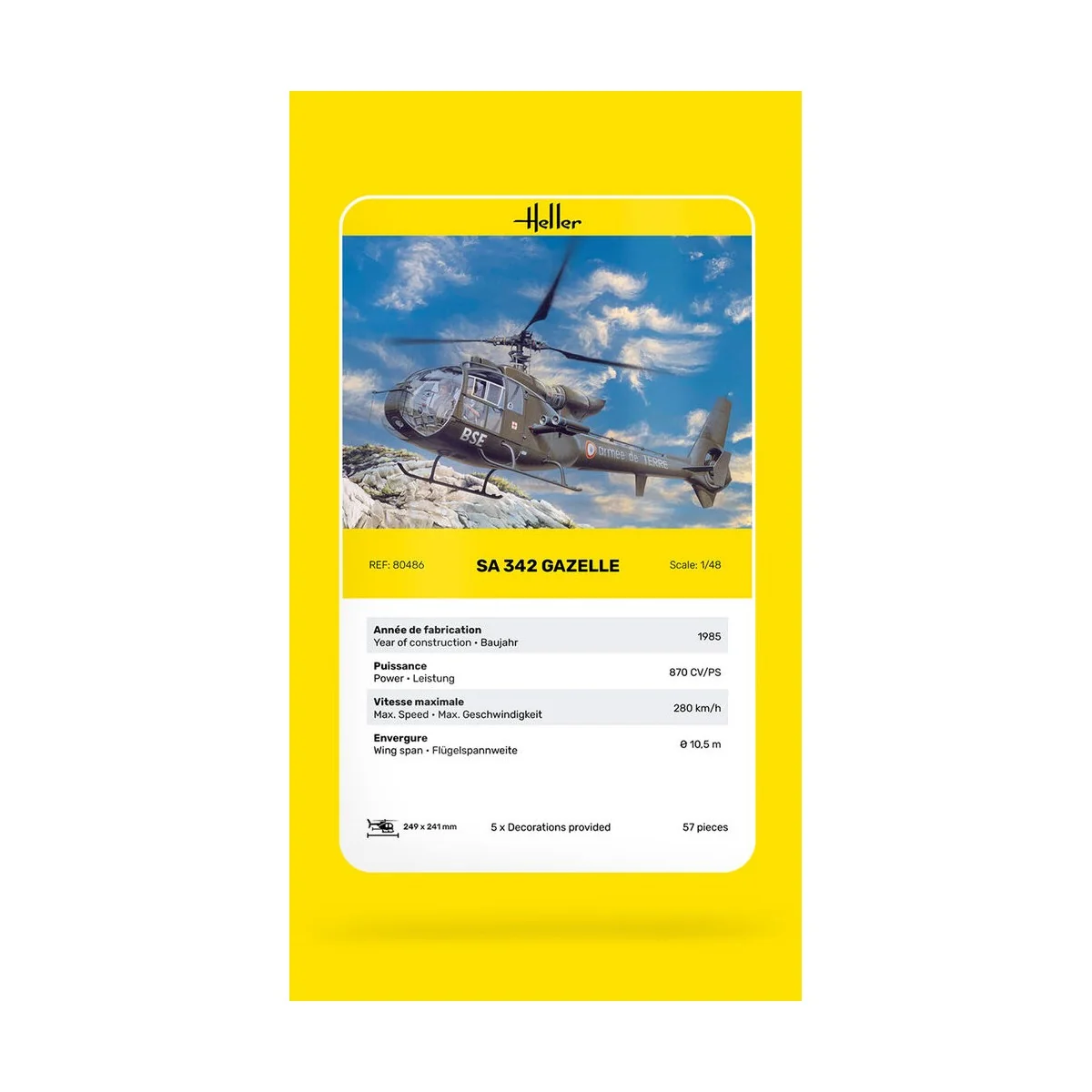 SA 342 Gazelle - Heller 80486
