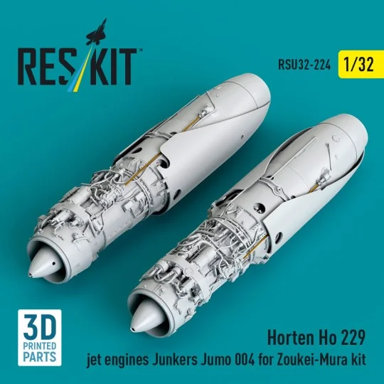 Horten Ho 229 jet engines Junkers Jumo 004 (2 pcs) (3D Printed) for... Horten Ho 229 jet engines Junkers Jumo 004 (2 pcs) (3D Printed) for...