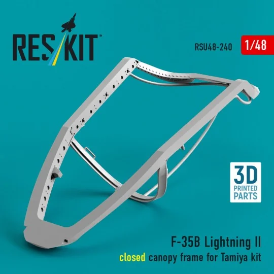 F-35B Lightning II closed canopy frame (3D Printed) for Tamiya, 1/4... F-35B Lightning II closed canopy frame (3D Printed) for Tamiya, 1/4...
