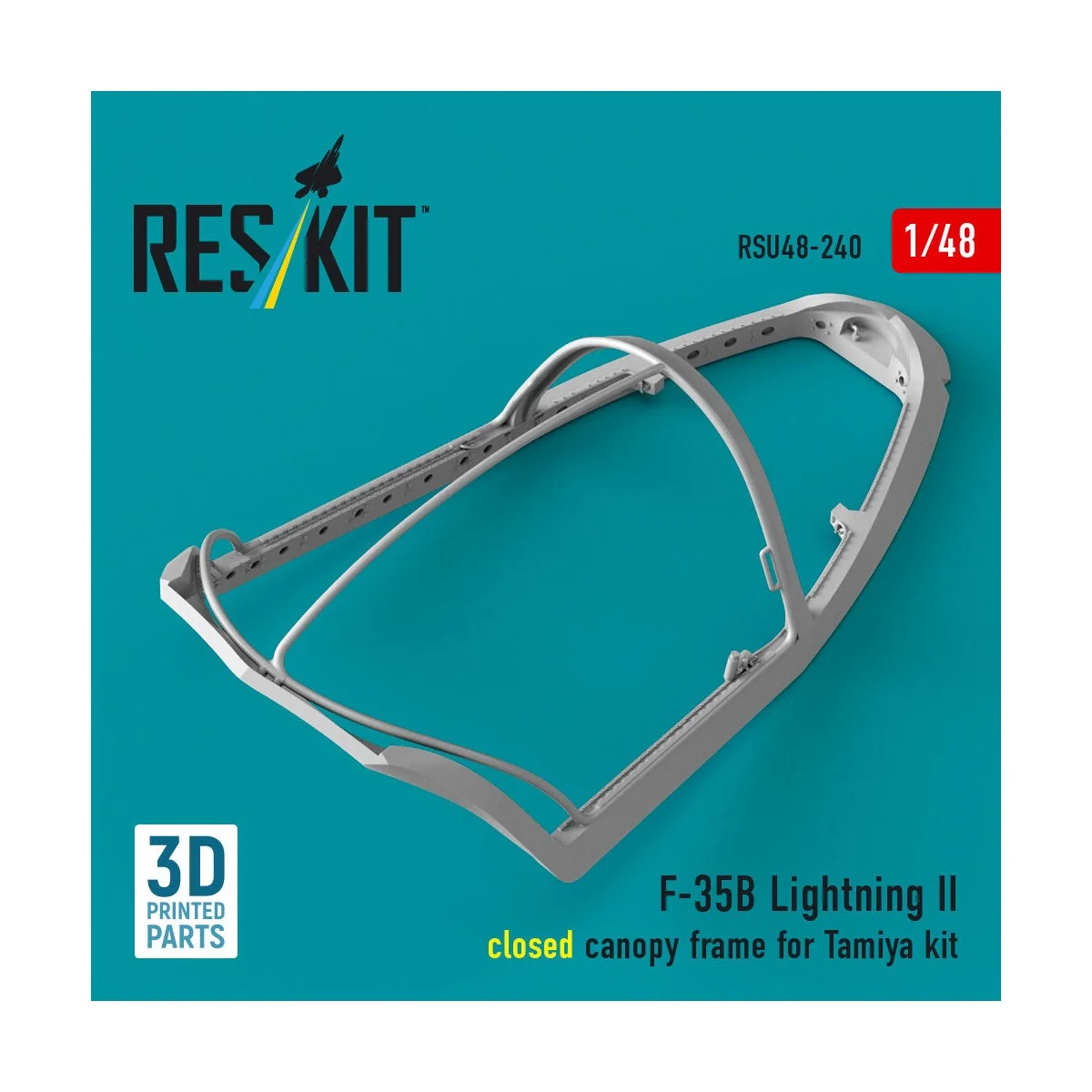 F-35B Lightning II closed canopy frame (3D Printed) for Tamiya, 1/4... F-35B Lightning II closed canopy frame (3D Printed) for Tamiya, 1/4...