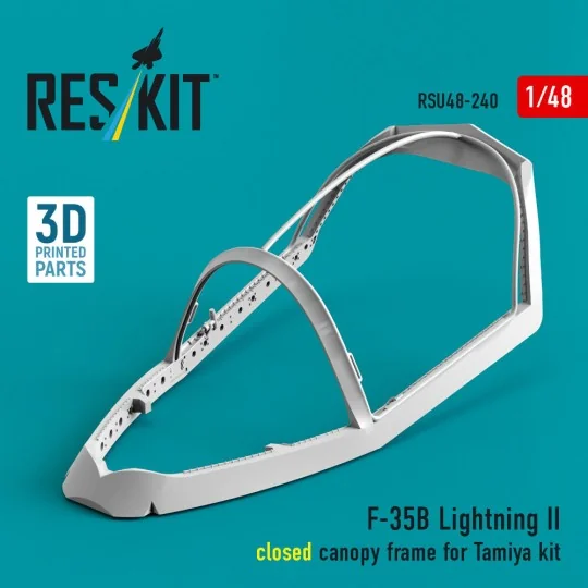 F-35B Lightning II closed canopy frame (3D Printed) for Tamiya, 1/4... F-35B Lightning II closed canopy frame (3D Printed) for Tamiya, 1/4...