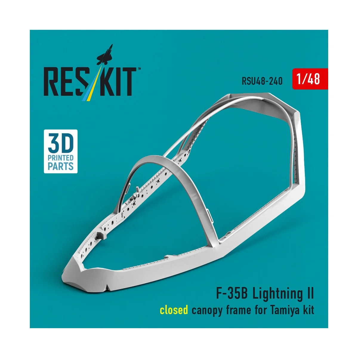 F-35B Lightning II closed canopy frame (3D Printed) for Tamiya, 1/4... F-35B Lightning II closed canopy frame (3D Printed) for Tamiya, 1/4...