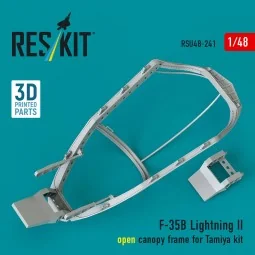 F-35B Lightning II open canopy frame (3D Printed) for Tamiya, 1/48 ... 2