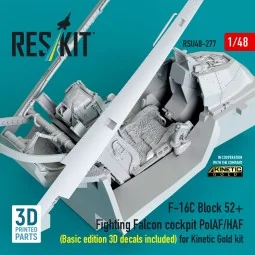 F-16C Block 52+ Fighting Falcon cockpit PolAF/HAF (Basic edition 3D...