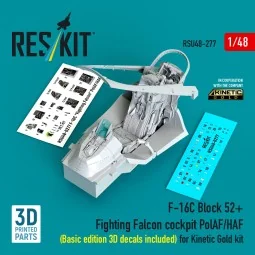 F-16C Block 52+ Fighting Falcon cockpit PolAF/HAF (Basic edition 3D... 2