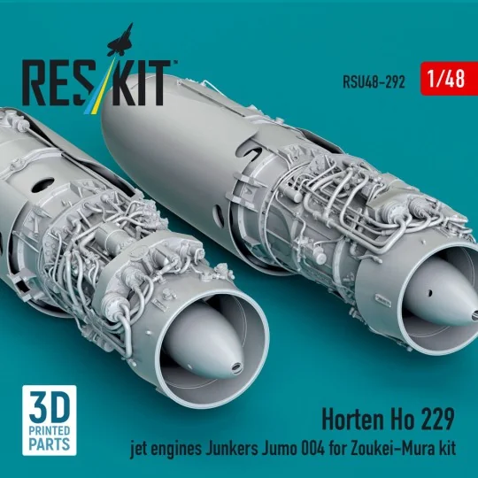 Horten Ho 229 jet engines Junkers Jumo 004 (3D Printed) for Zoukei-... Horten Ho 229 jet engines Junkers Jumo 004 (3D Printed) for Zoukei-...