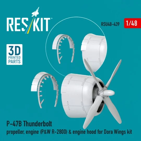 P-47B Thunderbolt propeller, engine (P&W R-2800) & engine hood (3D ... P-47B Thunderbolt propeller, engine (P&W R-2800) & engine hood (3D ...