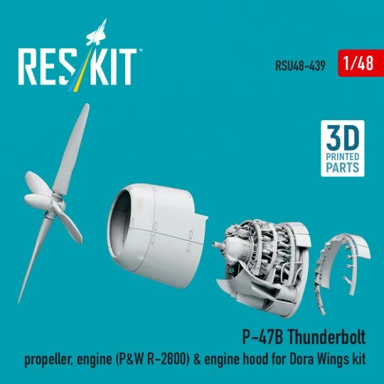 P-47B Thunderbolt propeller, engine (P&W R-2800) & engine hood (3D ... P-47B Thunderbolt propeller, engine (P&W R-2800) & engine hood (3D ...