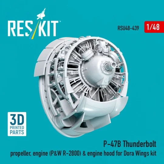 P-47B Thunderbolt propeller, engine (P&W R-2800) & engine hood (3D ... P-47B Thunderbolt propeller, engine (P&W R-2800) & engine hood (3D ...