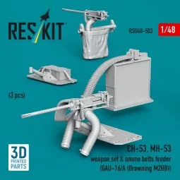 CH-53, MH-53 weapon set & ammo belts feeder (GAU-16/A (Browning M3)...