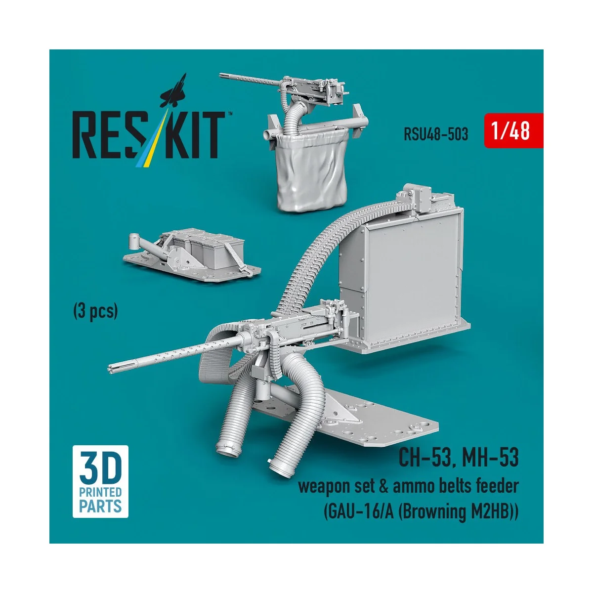 CH-53, MH-53 weapon set & ammo belts feeder (GAU-16/A (Browning M3)... CH-53, MH-53 weapon set & ammo belts feeder (GAU-16/A (Browning M3)...