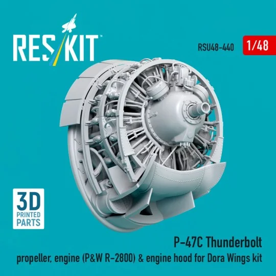 P-47C Thunderbolt propeller, engine (P&W R-2800) & engine hood (3D ... P-47C Thunderbolt propeller, engine (P&W R-2800) & engine hood (3D ...