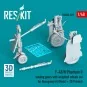 F-4B/N Phantom II landing gear with weighted wheels set (Metal + 3D... F-4B/N Phantom II landing gear with weighted wheels set (Metal + 3D...