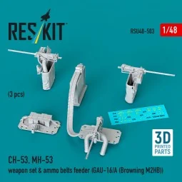 CH-53, MH-53 weapon set & ammo belts feeder (GAU-16/A (Browning M3)... 2