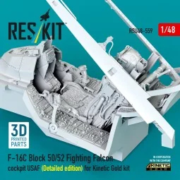 F-16C Block 50/52 Fighting Falcon cockpit USAF (Detailed edition) (...
