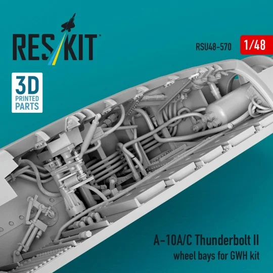 A-10A/C Thunderbolt II wheel bays (3D Printed) for Great Wall Hobby... A-10A/C Thunderbolt II wheel bays (3D Printed) for Great Wall Hobby...