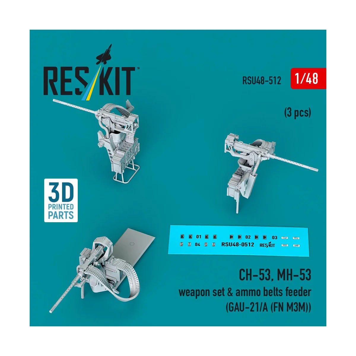 CH-53, MH-53 weapon set & ammo belts feeder (GAU-21/A (FN M3M)) (3 ... CH-53, MH-53 weapon set & ammo belts feeder (GAU-21/A (FN M3M)) (3 ...