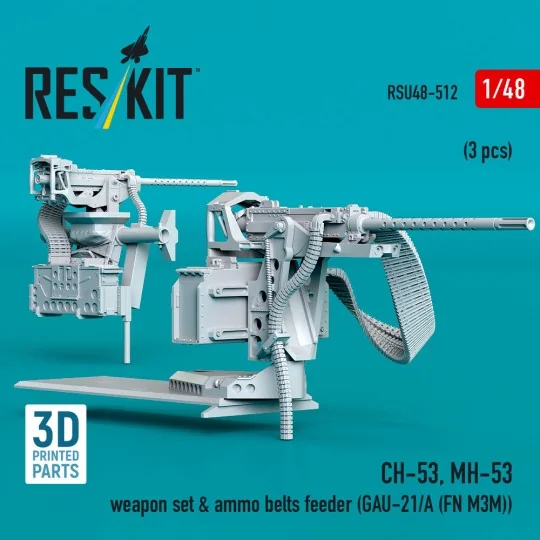 CH-53, MH-53 weapon set & ammo belts feeder (GAU-21/A (FN M3M)) (3 ... CH-53, MH-53 weapon set & ammo belts feeder (GAU-21/A (FN M3M)) (3 ...
