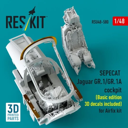 SEPECAT Jaguar GR.1/GR.1A cockpit (Basic edition 3D decals included... SEPECAT Jaguar GR.1/GR.1A cockpit (Basic edition 3D decals included...