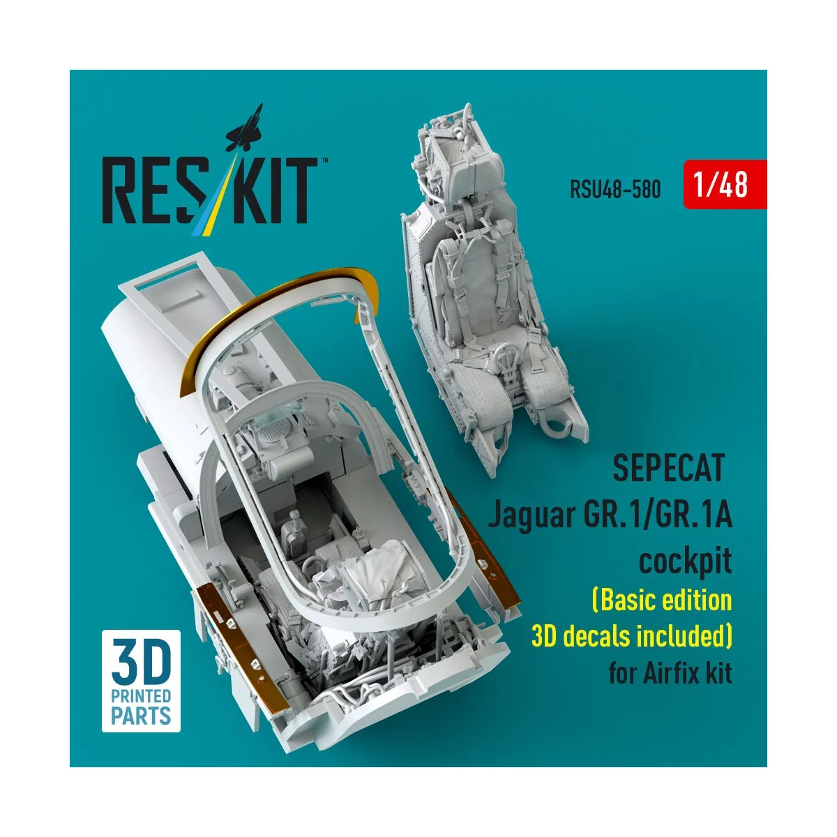SEPECAT Jaguar GR.1/GR.1A cockpit (Basic edition 3D decals included... SEPECAT Jaguar GR.1/GR.1A cockpit (Basic edition 3D decals included...