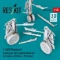 F-4B/N Phantom II landing gear with weighted wheels set (Metal + 3D... F-4B/N Phantom II landing gear with weighted wheels set (Metal + 3D...