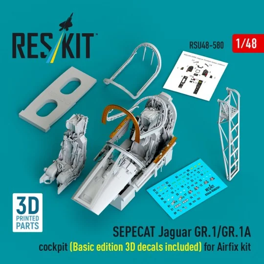 SEPECAT Jaguar GR.1/GR.1A cockpit (Basic edition 3D decals included... SEPECAT Jaguar GR.1/GR.1A cockpit (Basic edition 3D decals included...