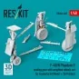 F-4B/N Phantom II landing gear with weighted wheels set (Metal + 3D... F-4B/N Phantom II landing gear with weighted wheels set (Metal + 3D...