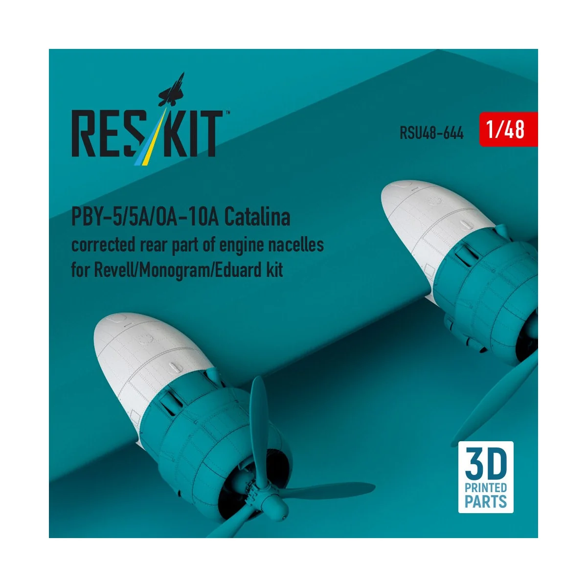 PBY-5/5A/OA-10A Catalina corrected rear part of engine nacelles (3D... PBY-5/5A/OA-10A Catalina corrected rear part of engine nacelles (3D...