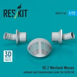 HC.2 Westland Wessex exhaust and transmission cover (3D Printed) fo...