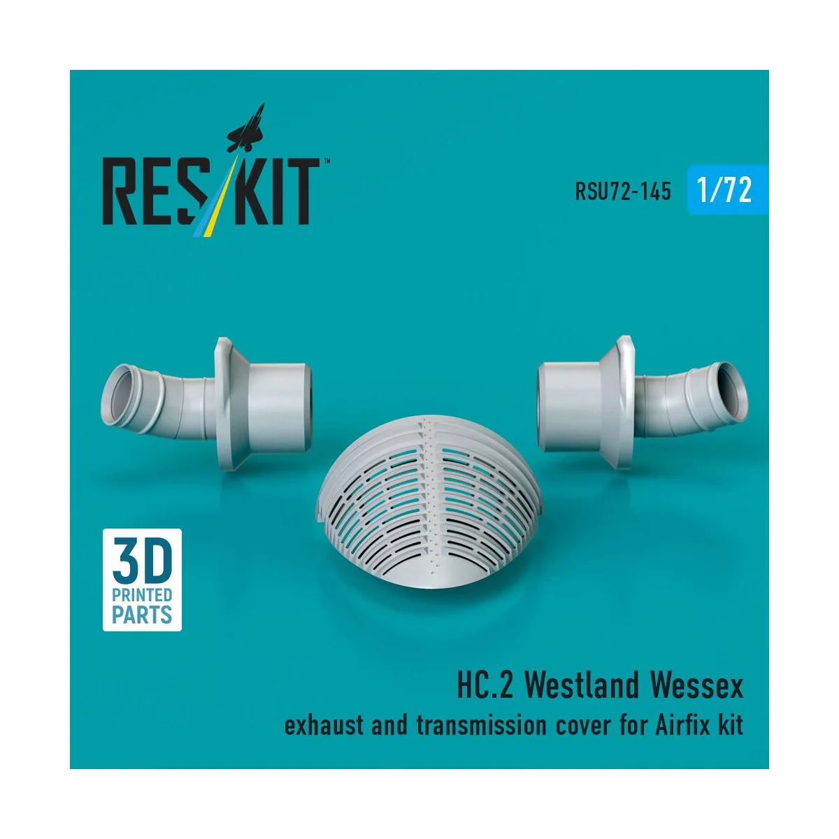 HC.2 Westland Wessex exhaust and transmission cover (3D Printed) fo... HC.2 Westland Wessex exhaust and transmission cover (3D Printed) fo...