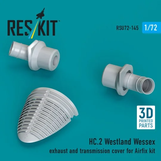 HC.2 Westland Wessex exhaust and transmission cover (3D Printed) fo... HC.2 Westland Wessex exhaust and transmission cover (3D Printed) fo...