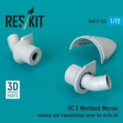 HC.2 Westland Wessex exhaust and transmission cover (3D Printed) fo... 2