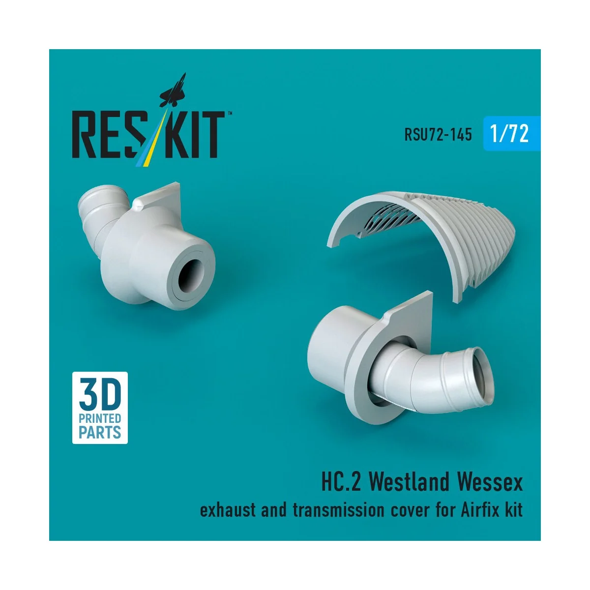 HC.2 Westland Wessex exhaust and transmission cover (3D Printed) fo... HC.2 Westland Wessex exhaust and transmission cover (3D Printed) fo...