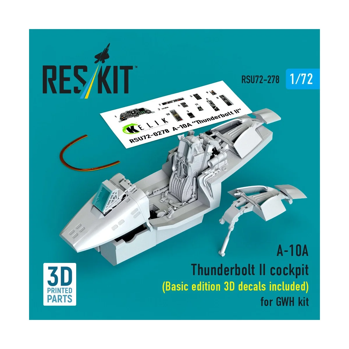 A-10A Thunderbolt II cockpit (Basic edition 3D decals included) (3D... A-10A Thunderbolt II cockpit (Basic edition 3D decals included) (3D...
