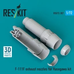 F-111F exhaust nozzles (3D Printed) for Hasegawa, 1/72 - ResKit Mod... 2