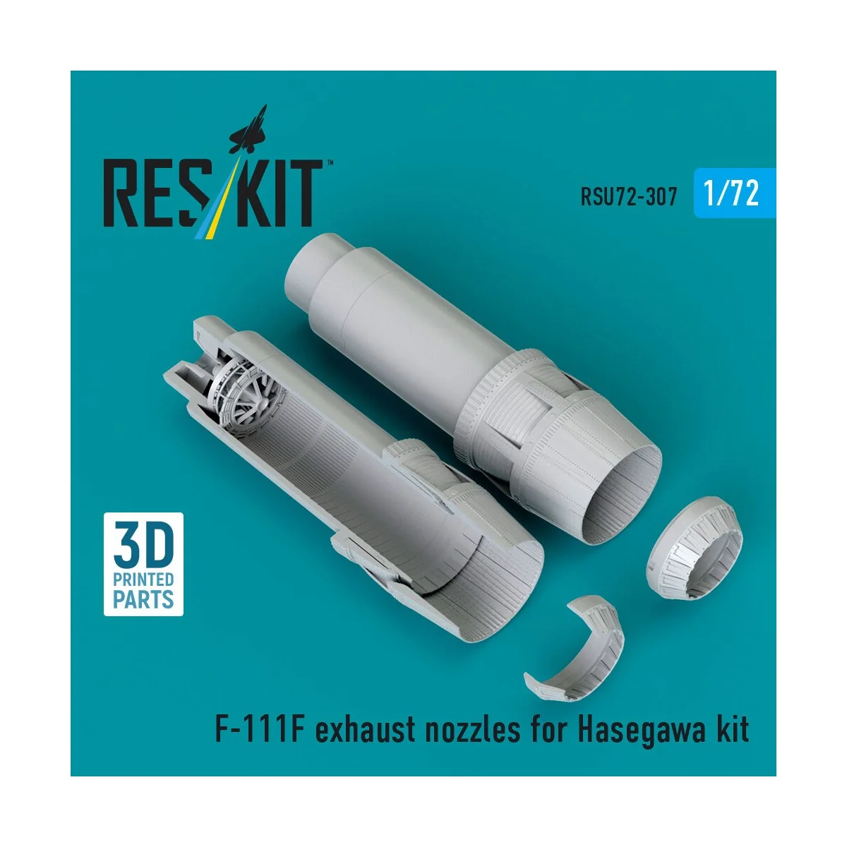 F-111F exhaust nozzles (3D Printed) for Hasegawa, 1/72 - ResKit Mod... F-111F exhaust nozzles (3D Printed) for Hasegawa, 1/72 - ResKit Mod...
