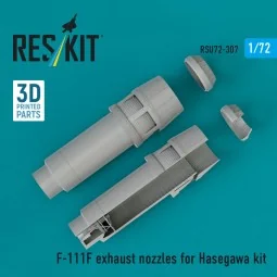 F-111F exhaust nozzles (3D Printed) for Hasegawa, 1/72 - ResKit Mod... 2