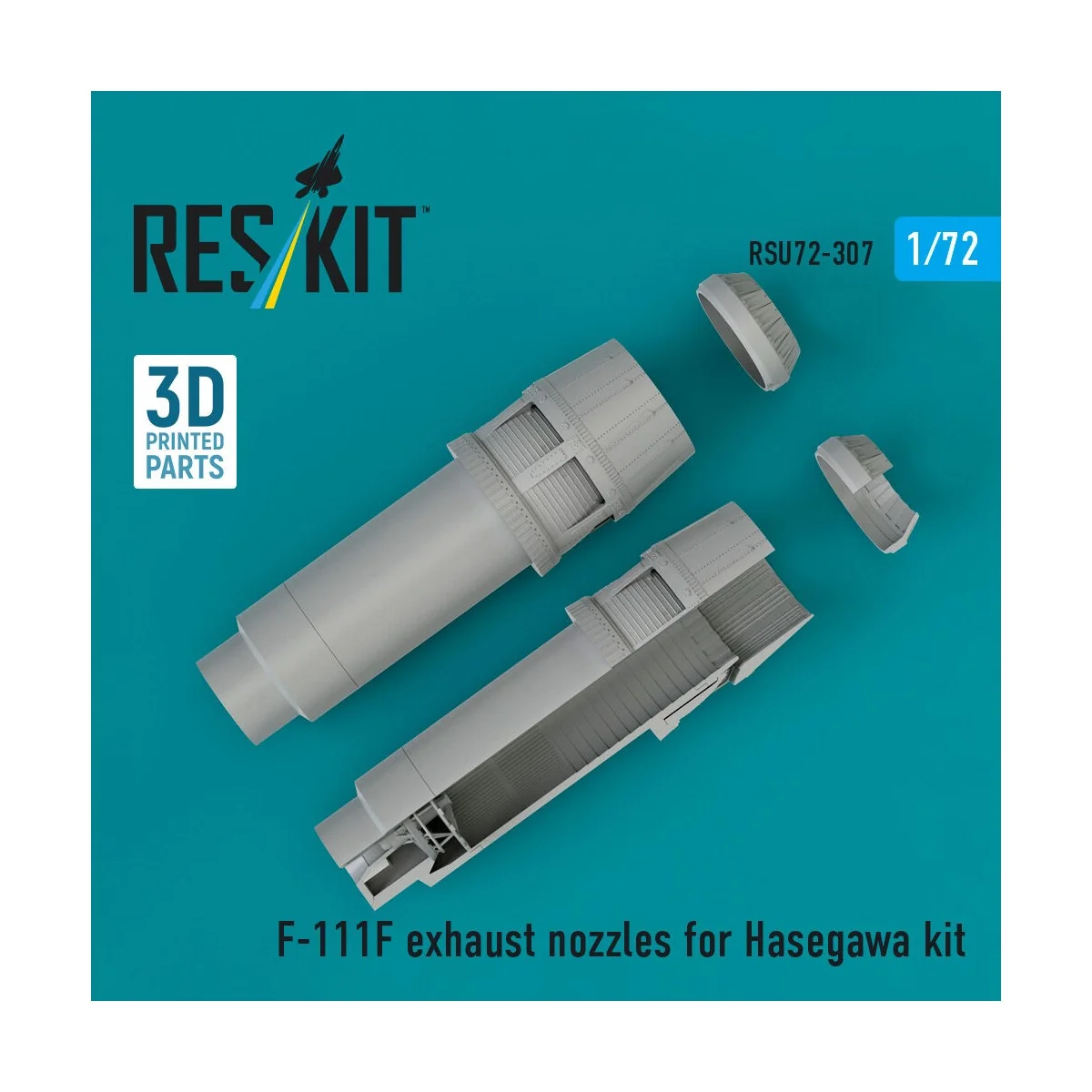 F-111F exhaust nozzles (3D Printed) for Hasegawa, 1/72 - ResKit Mod... F-111F exhaust nozzles (3D Printed) for Hasegawa, 1/72 - ResKit Mod...