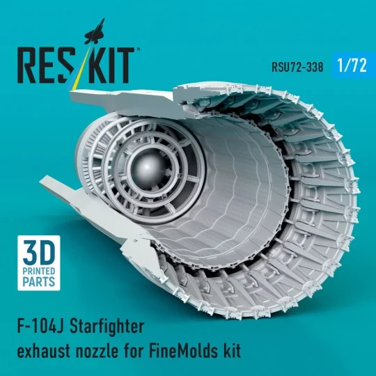 F-104J Starfighter exhaust nozzle (3D Printed) for Fine Molds, 1/72... F-104J Starfighter exhaust nozzle (3D Printed) for Fine Molds, 1/72...