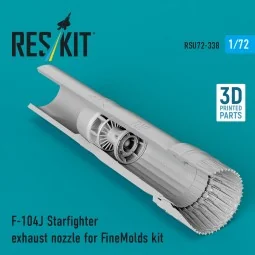F-104J Starfighter exhaust nozzle (3D Printed) for Fine Molds, 1/72... 2
