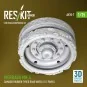 Merkava Mk.4 damaged rubber-tyred road wheels (12 pairs) (3D Printe... Merkava Mk.4 damaged rubber-tyred road wheels (12 pairs) (3D Printe...