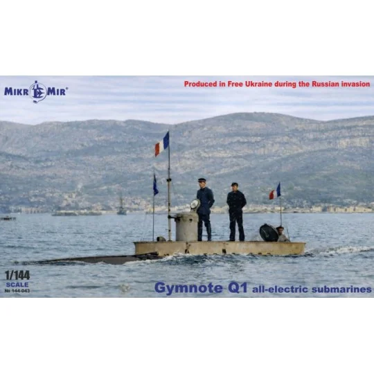 Gymnote Q1 all-electric submarine, 1889, 1/144 - Micro Mir AMP MM14... Gymnote Q1 all-electric submarine, 1889, 1/144 - Micro Mir AMP MM14...