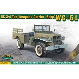 WC-51 U.S. 3/4 ton weapons carrier 'Beep', 1/72 - ACE ACE72612
