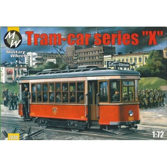 Tram-car Kh. Re-release, 1/72 - Military Wheels MW7230 Tram-car Kh. Re-release, 1/72 - Military Wheels MW7230